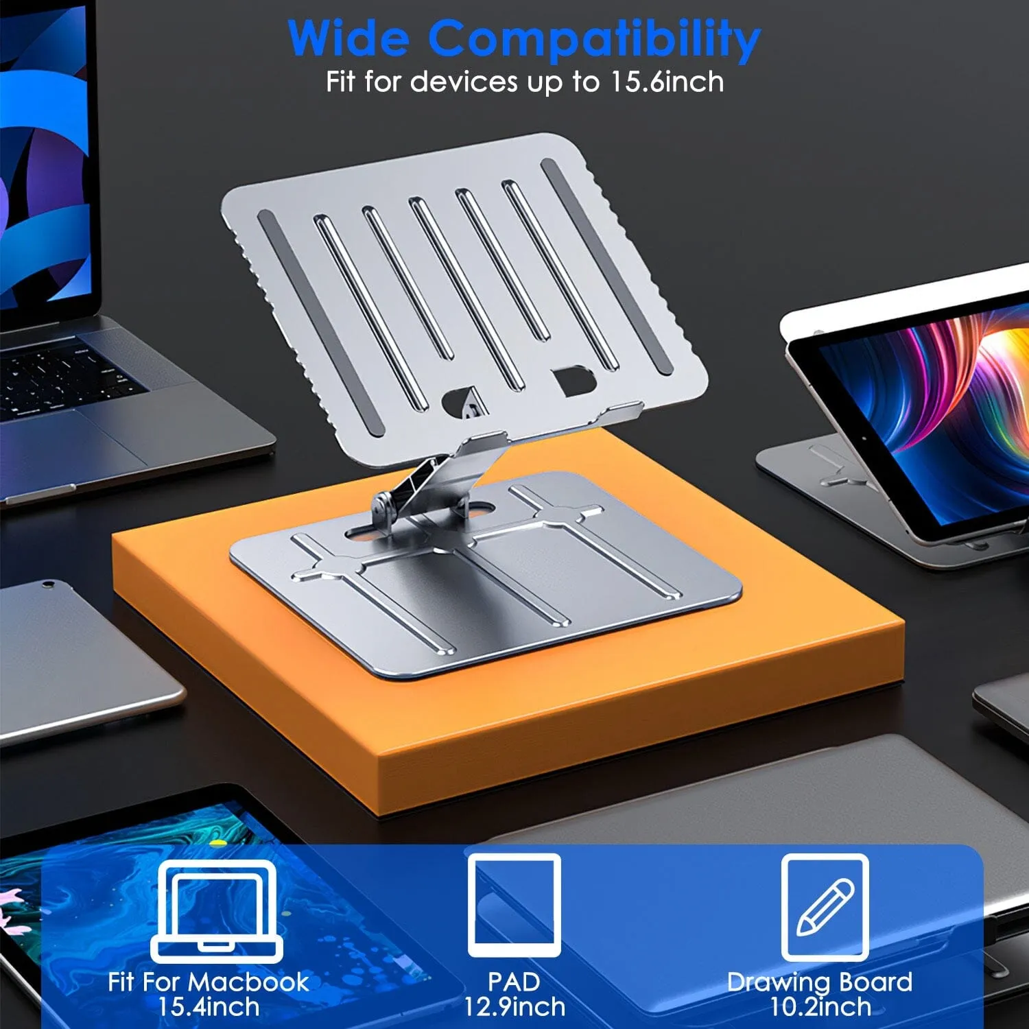 Adjustable Stepless Angle Laptop Stand Riser