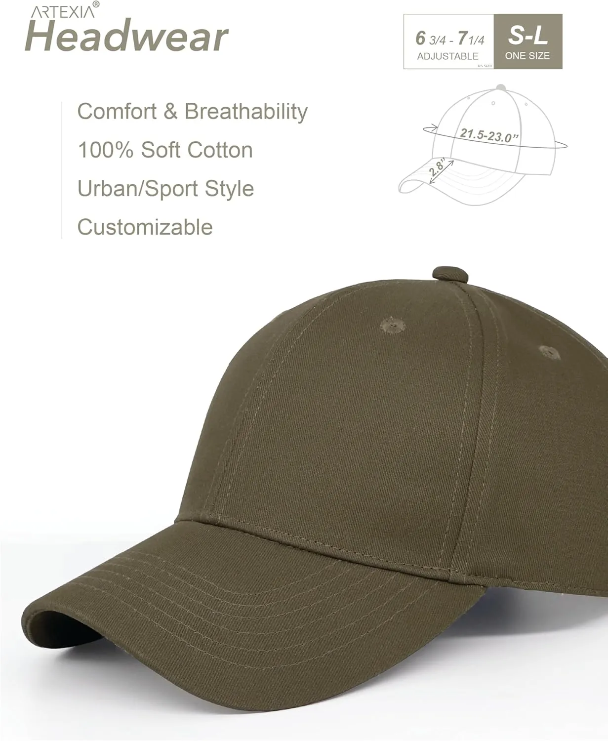 Baseball Cap 100% Cotton Hats for Men Hats for Women Cooling Performance Womens Baseball Caps Black Baseball