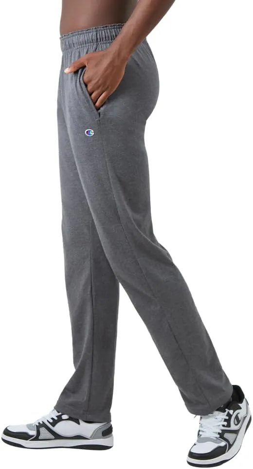 Champion mens Pants, Everyday Cotton, Lightweight Open-hem Lounge Pants for Men (Reg. Or Big & Tall)Track Pants