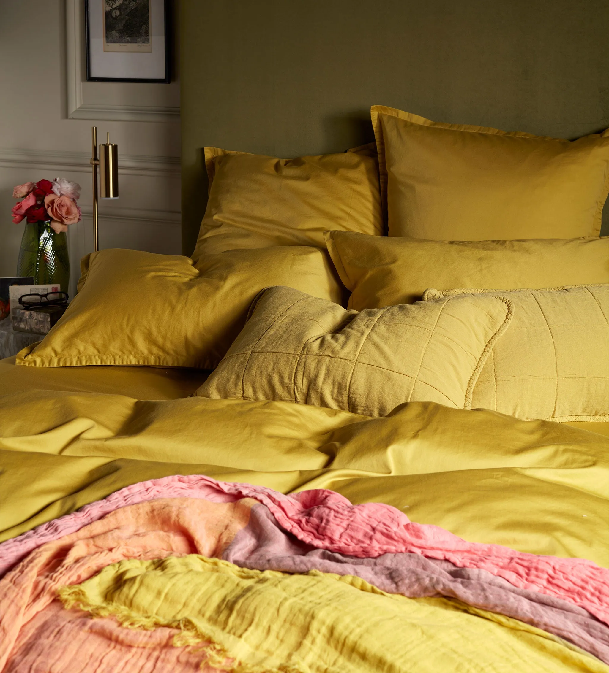 Chartreuse Super Soft 100% Cotton Fitted Sheet