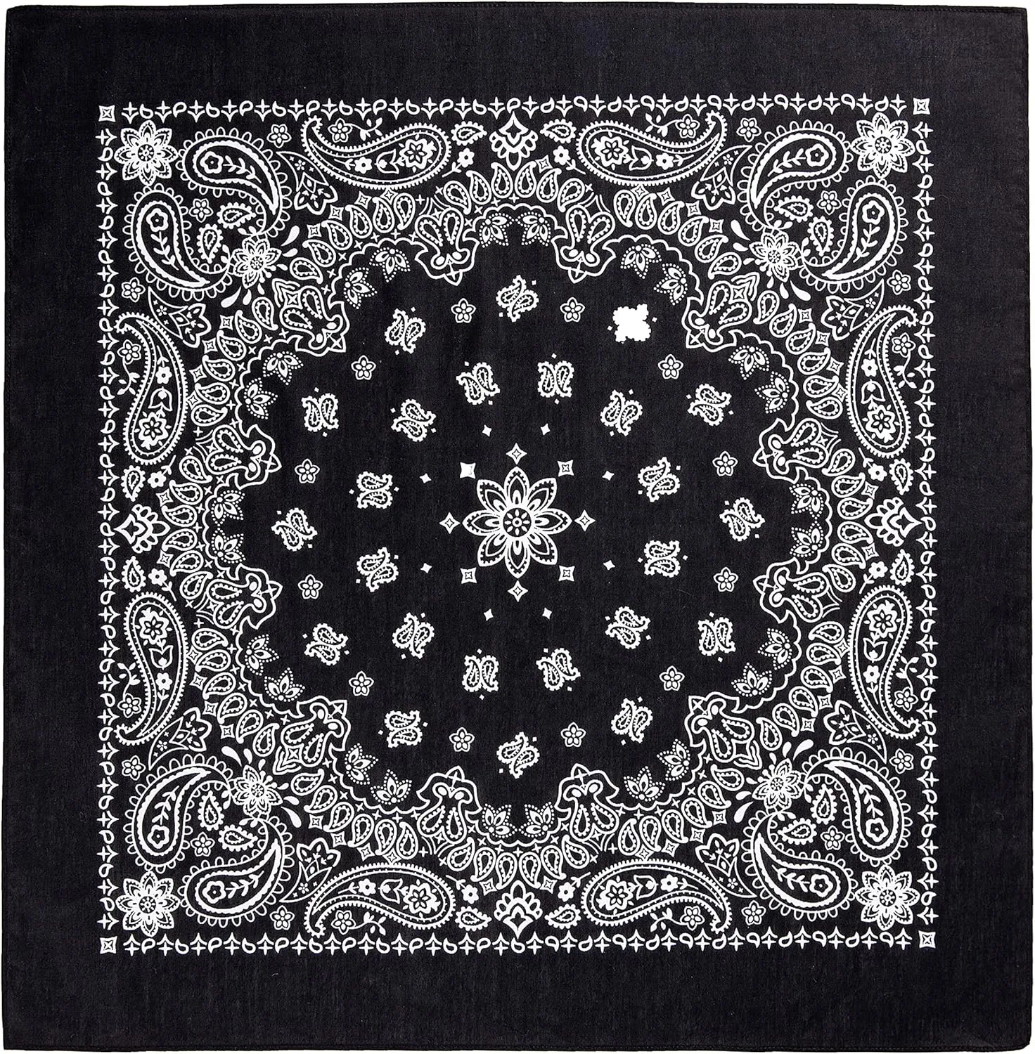Classic Paisley Bandanas - 3 Pack Gift Set, 100% Cotton, 22x22 Inches