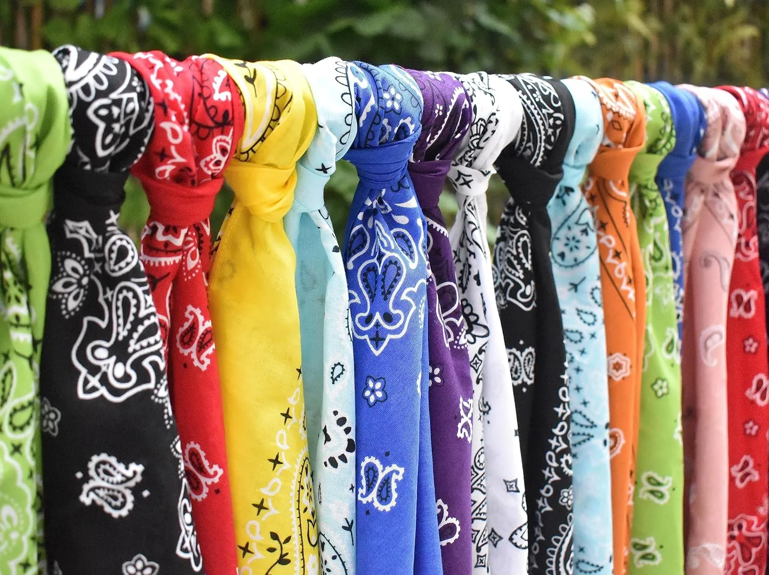 Classic Paisley Bandanas - 3 Pack Gift Set, 100% Cotton, 22x22 Inches