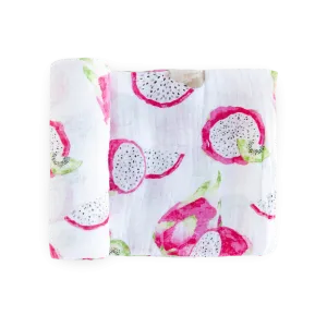 Cotton Muslin Swaddle Blanket - Pitaya