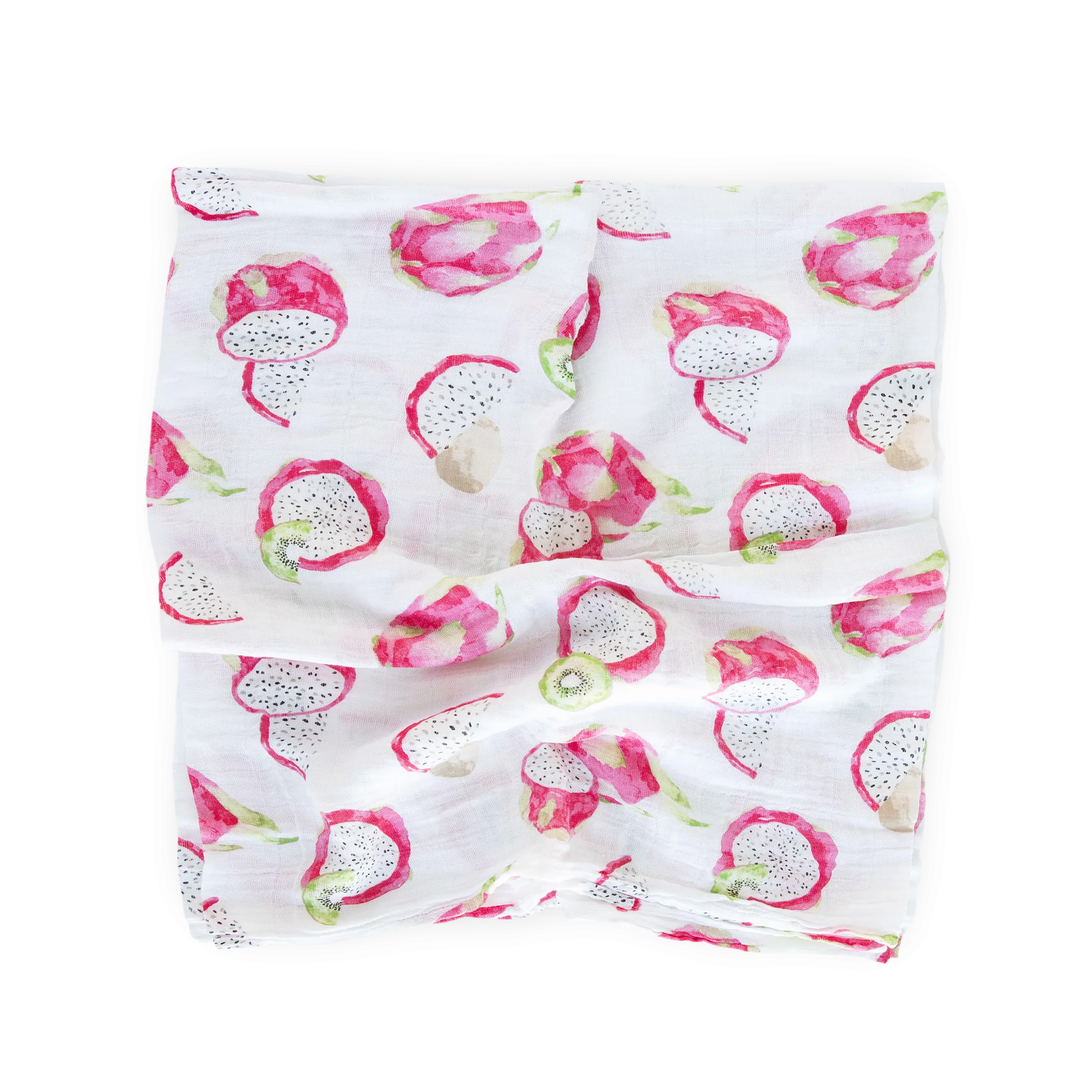 Cotton Muslin Swaddle Blanket - Pitaya
