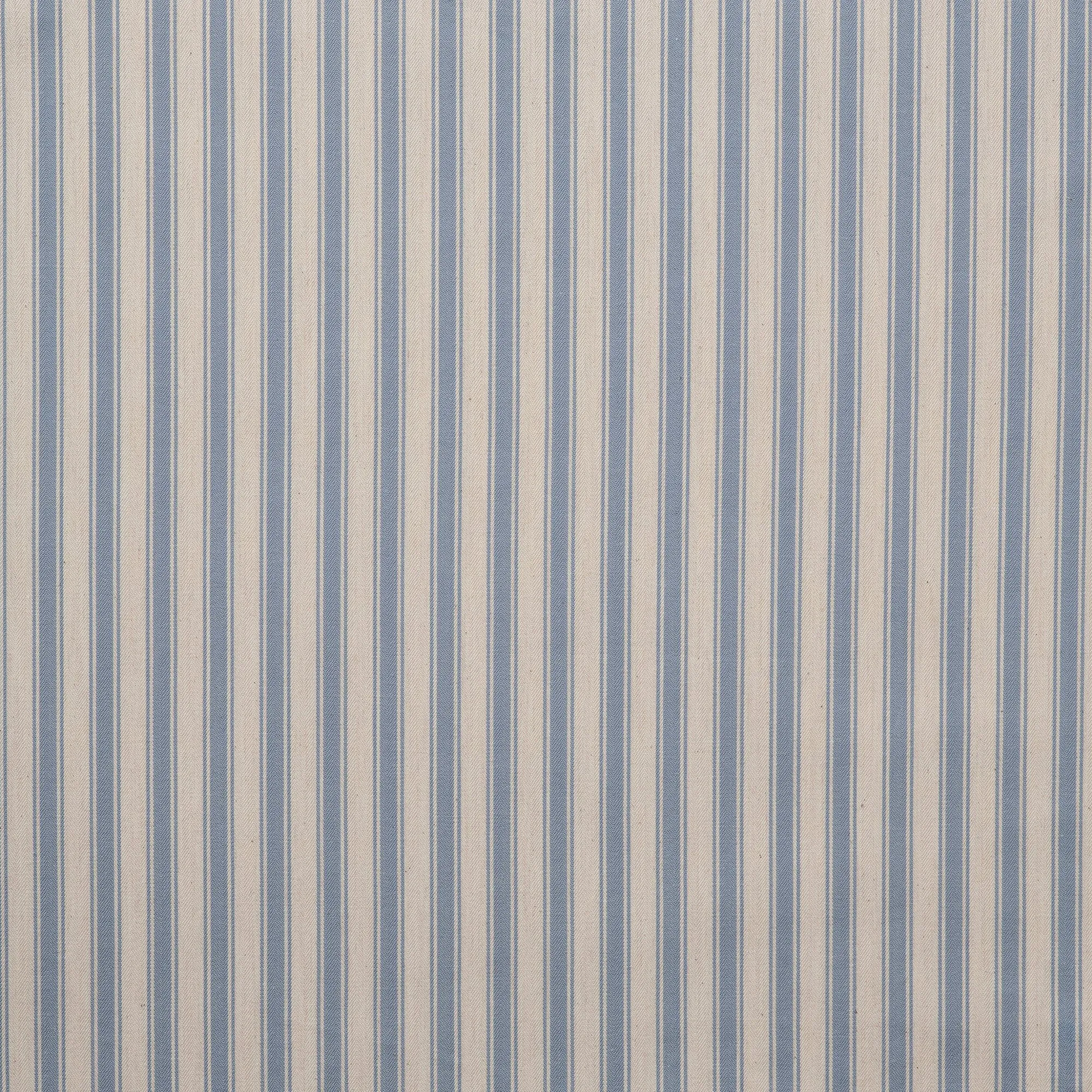 Curtain Tick Organic Cotton Mid Blue