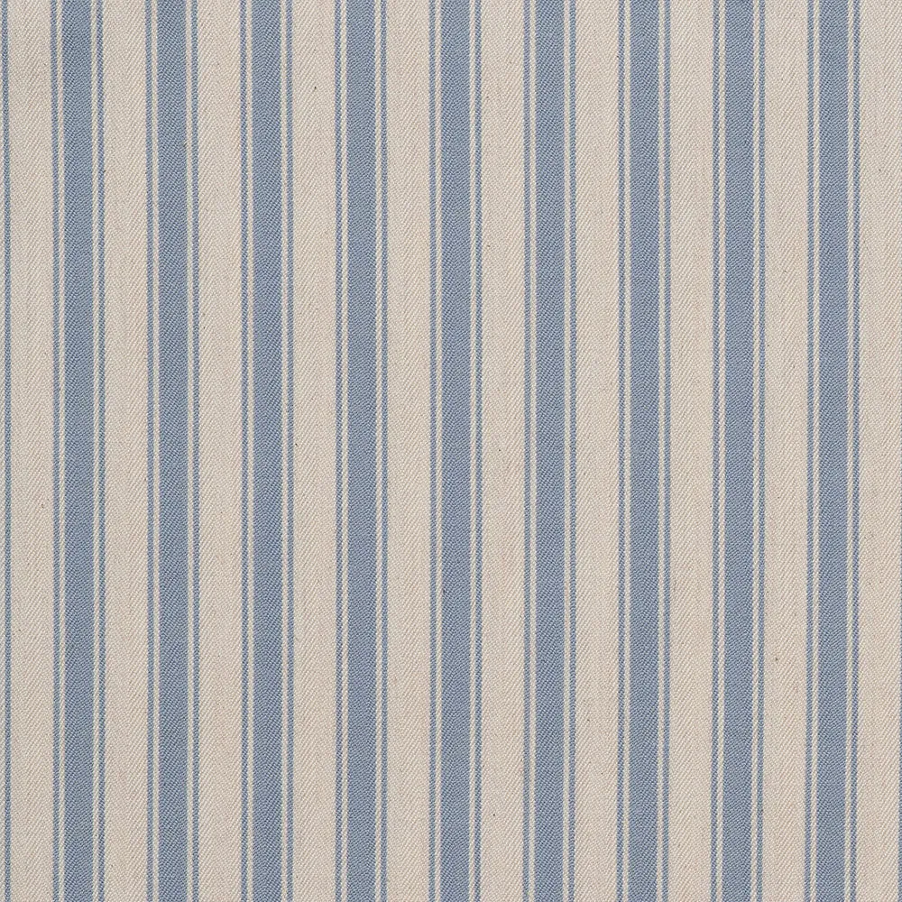 Curtain Tick Organic Cotton Mid Blue