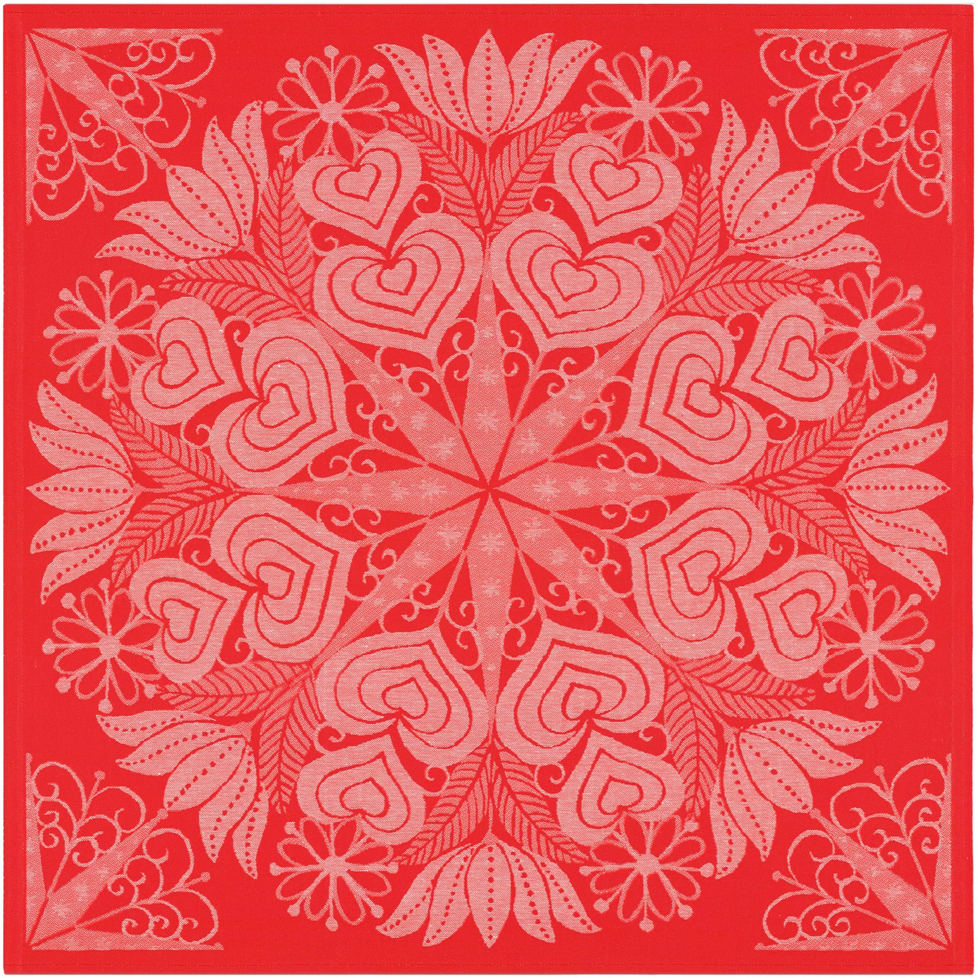 Ekelund Table Centre: "Hjartbo" Red
