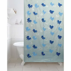 Kuber Industries Shower Curtain & Bathmat Set | Non-Slip Bath mats for Bathroom | Easy-Slide Curtains | Polyester Curtain or Bathmat for Bath Décor | YF343-3T | 15 Pcs Set | Multicolor