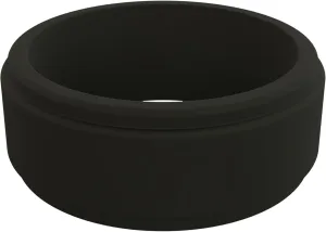 QALO Men's Rubber Silicone Ring, Step Edge Q2X or Chevron Rubber Wedding Band, Breathable, Durable Rubber Wedding Ring for Men, Multi Colors
