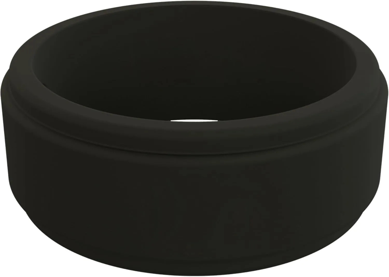QALO Men's Rubber Silicone Ring, Step Edge Q2X or Chevron Rubber Wedding Band, Breathable, Durable Rubber Wedding Ring for Men, Multi Colors
