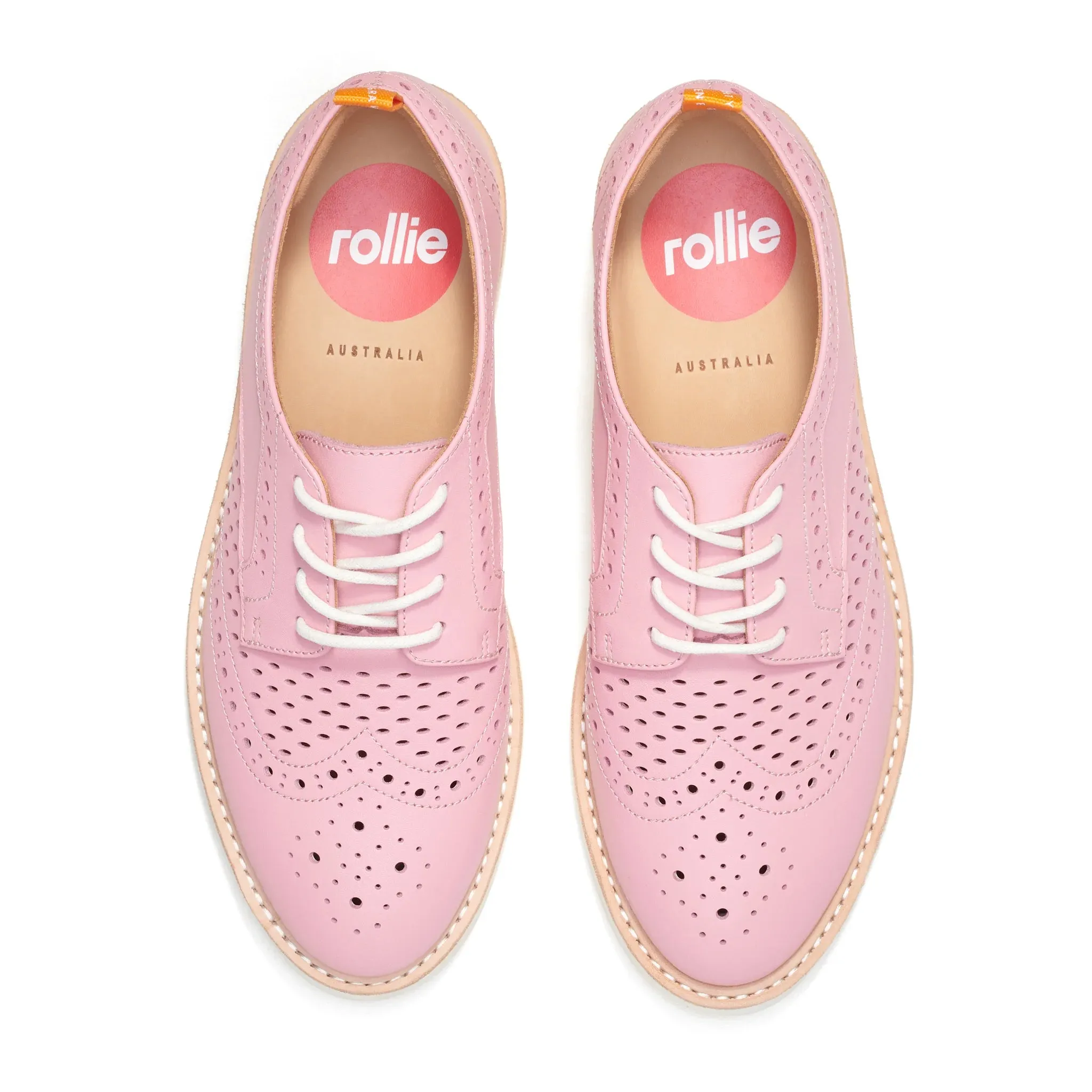Rollie Brogue Rise Punch - Pink Pop