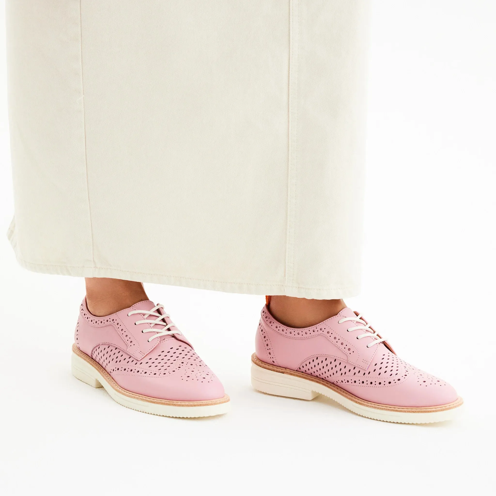 Rollie Brogue Rise Punch - Pink Pop