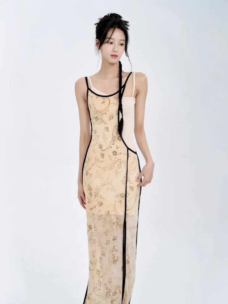 Swoosh Flocking Burnout Stretchy Slimming Dress【s0000008782】