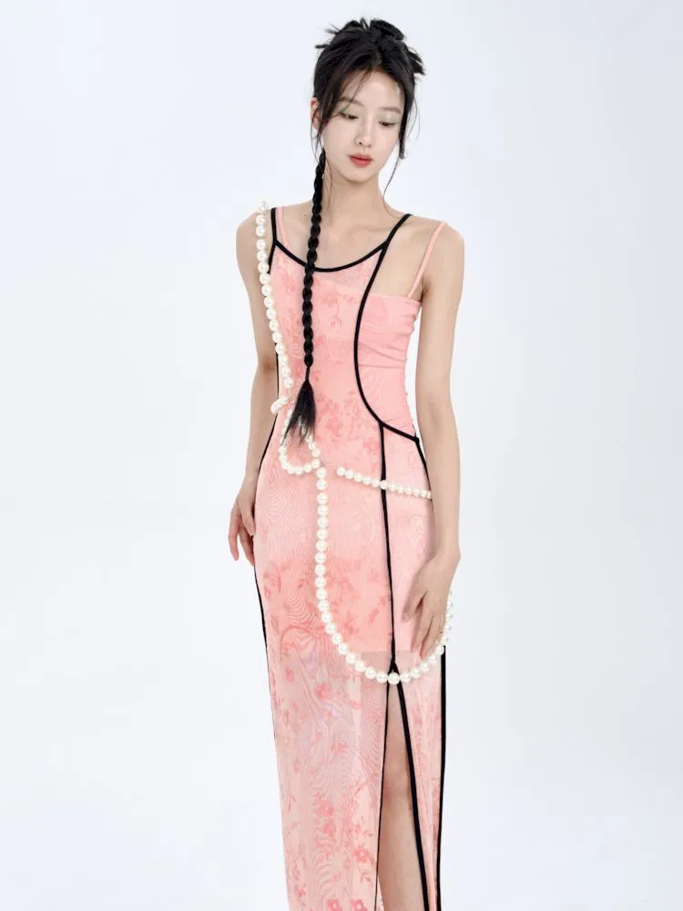 Swoosh Flocking Burnout Stretchy Slimming Dress【s0000008782】