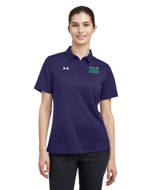 Under Armour Ladies Tech Customized Polos, Purple