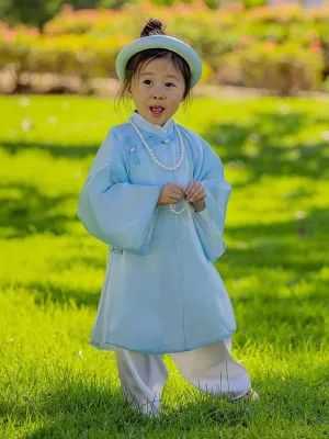 Wedding Ao Dai Blue Girl Ao Dai Dress