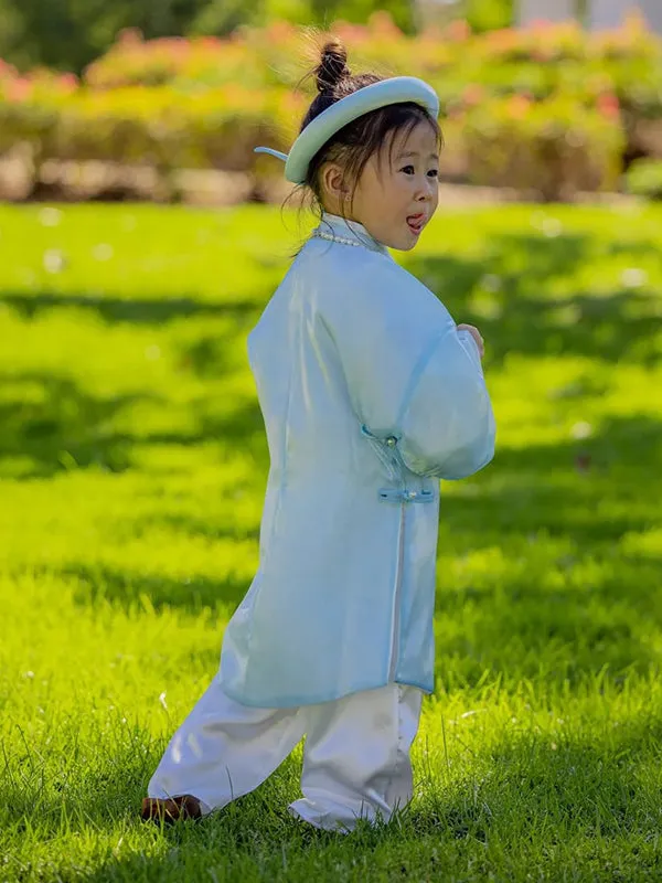 Wedding Ao Dai Blue Girl Ao Dai Dress